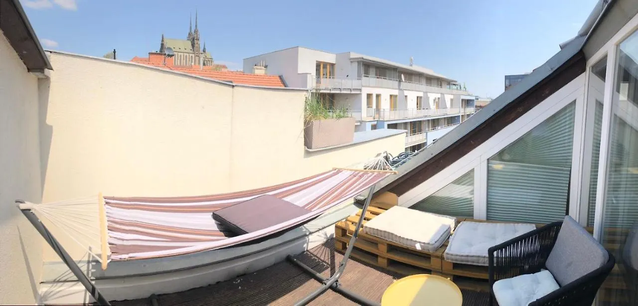 V Centru Mesta S Vyhledem Na Petra, A Parkovani Brno
